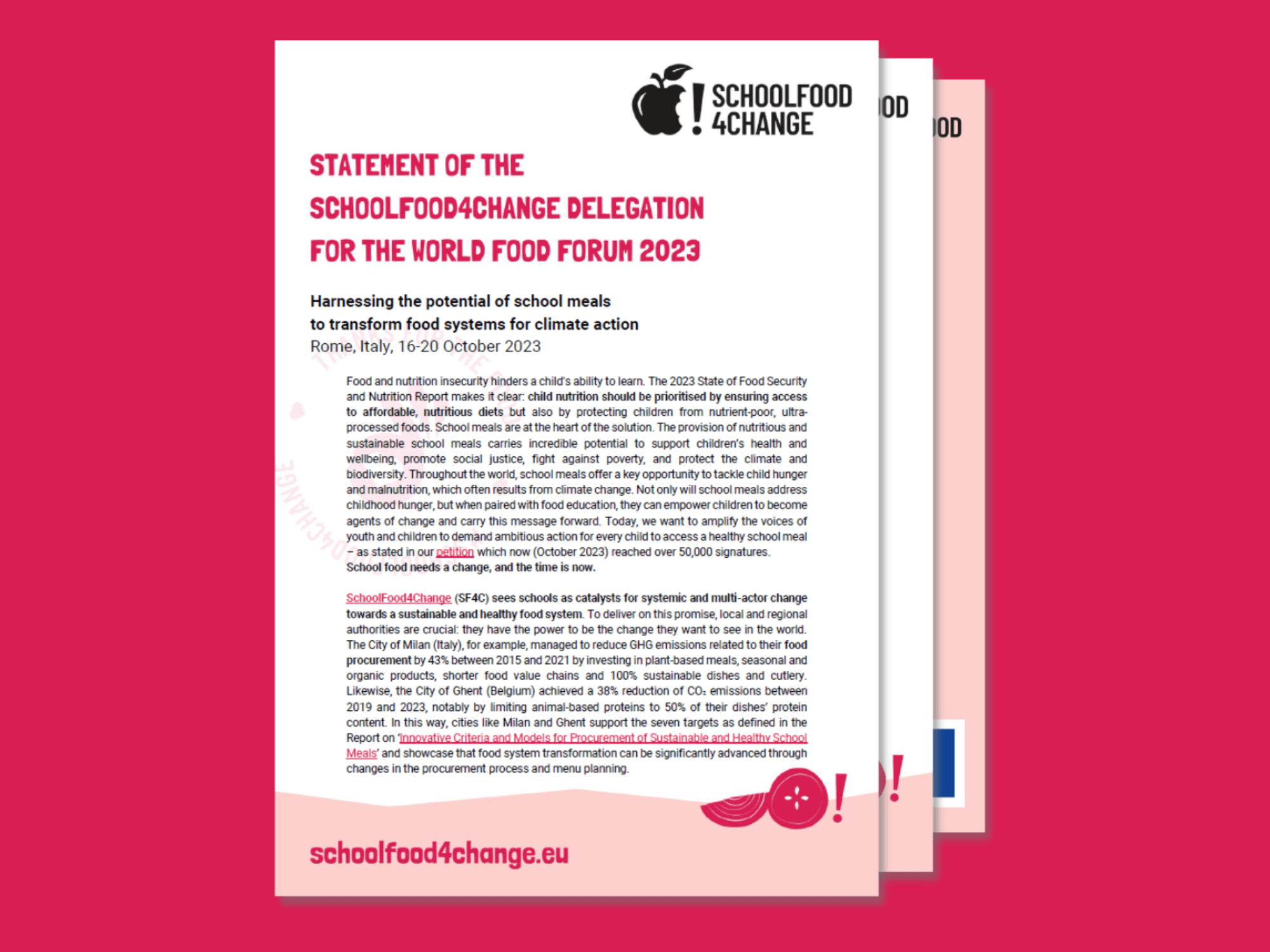 SF4C Youth Delegation at the World Food Forum