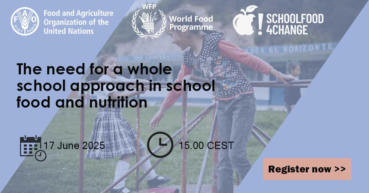 Webinar: The need for a whole school approach in school food and nutrition